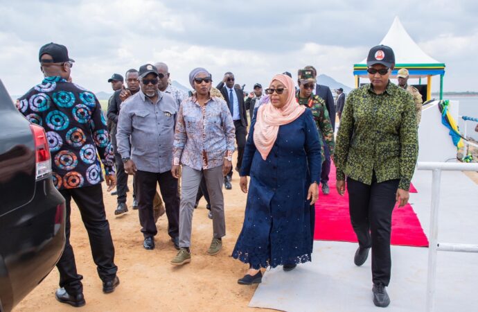 Major Boost to Tanzania’s Sugar Sector as President Samia Suluhu Inaugurates Largest Irrigation Dam.